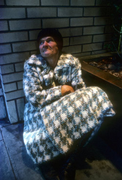 Homeless Elderly Woman